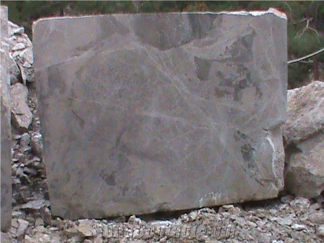 Turkey Tuana Grey Marble Blocks, Iceberg Grey Marble