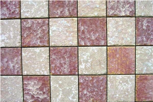 Arish and Perlato Marble Mix Mosaic Flamed