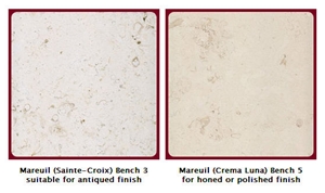 Crema Luna Limestone,Mareuil (Sainte-Croix) Limestone Tile