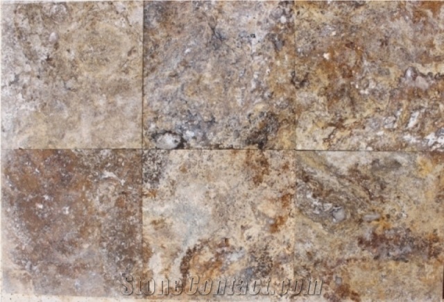 Scabas Brown Travertine Tiles Filled & Honed