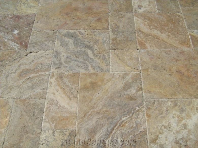 Scabas Cream Travertine French Patten Set