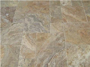 Scabas Cream Travertine French Patten Set