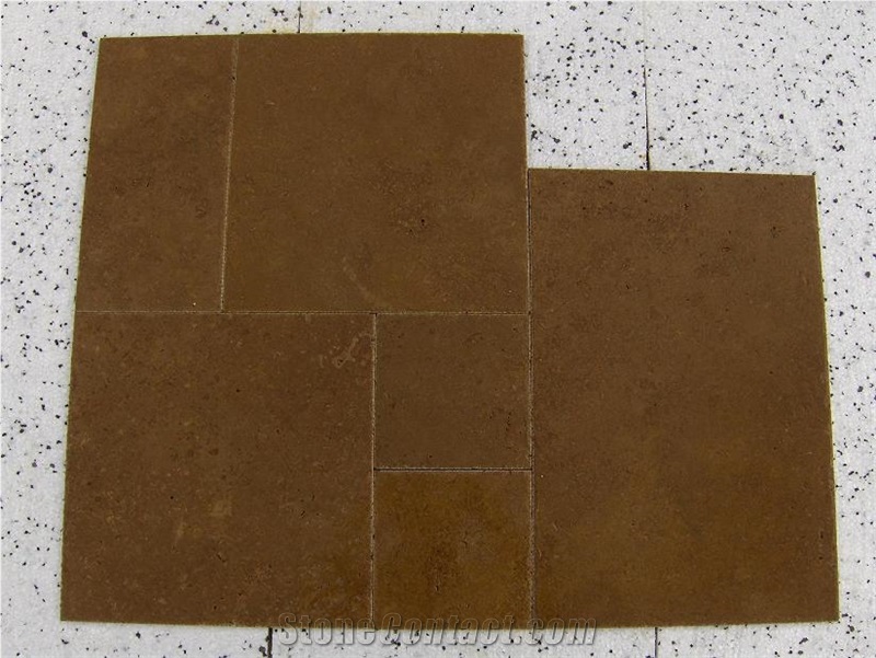 Noce Travertine Pattern Tile,Turkey Brown Travertine