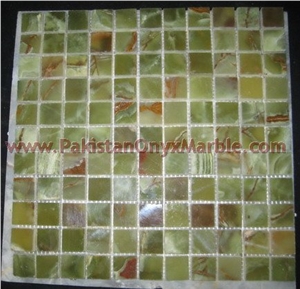 Dark Green Onyx Mosaic Tiles