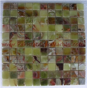 Dark Green Onyx Mosaic Tiles