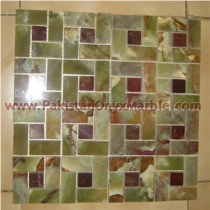 Dark Green Onyx Mosaic Tiles