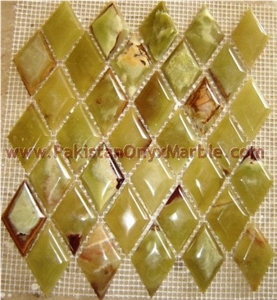 Light Green Onyx Mosaic Tiles,3d Mosaic