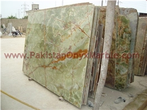 Natural Green Onyx Slabs Natural Green Onyx Slabs