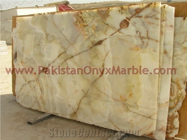Natural Light Green Onyx Slabs