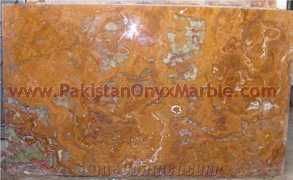 Natural Multi Red Onyx Slabs