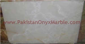 Natural Pure White Onyx Slab