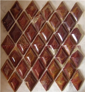 Natural Red Onyx Mosaic Tile