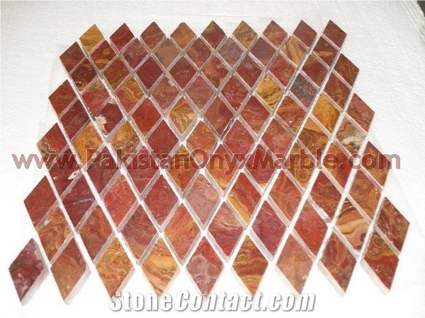 Red Onyx Mosaic Tiles
