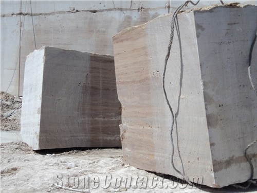 Beige Travertine Armenia Block, Sanara Beige Travertine Block