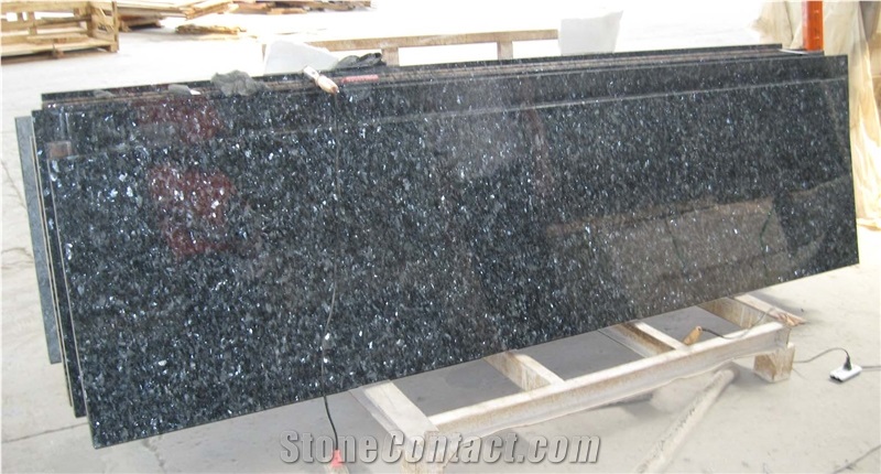 Blue Pearl Granite Kitchen Countertop, Pearl Blue Granite Countertop