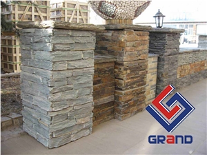 Grey Slate Cultured Stone Gate Post,Ledge Stone,Stone Veneer, Corner Stone Grey Slate Cultured Stone Gate Post,Ledge Stone,Stone Veneer, Corner Stone