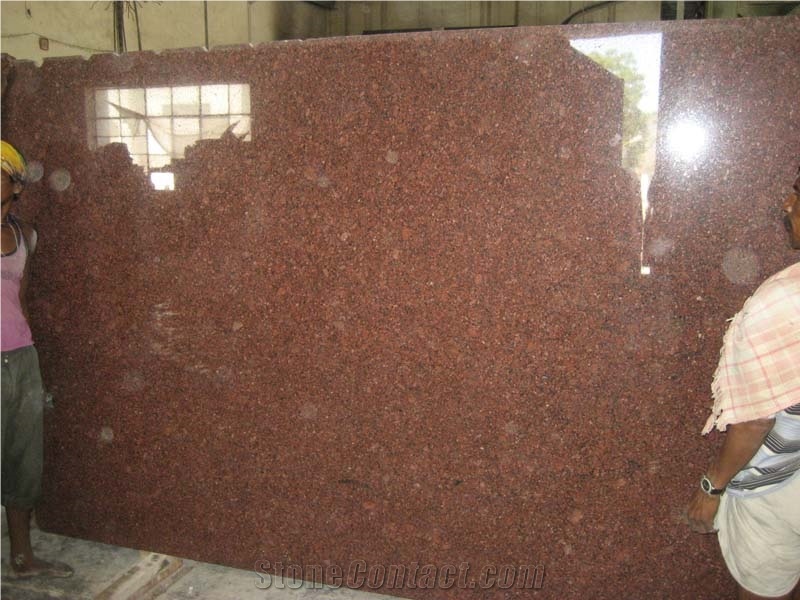 New Imperial Red Granite Slab, India Red Granite