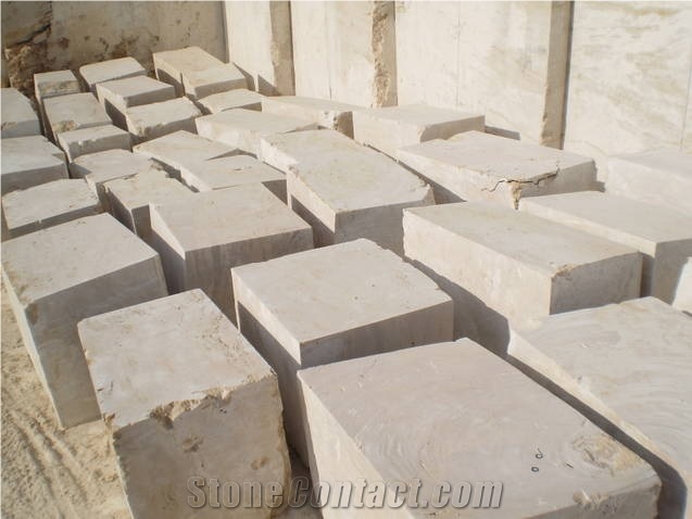 Beige Travertine Blocks