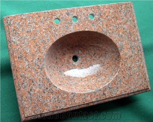 G562 Red Granite Vanity Top