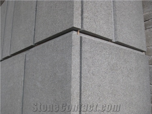 Flamed G684 Wall Stone, G684 Black Basalt Slabs & Tiles