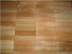 Teak Sandstone Mosaic Tiles Bem01