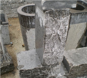 China Grey Blue Stone Slabs & Tiles -Gray Wallstone-Natural Splited Coverings Patterns in Cheap Price, Export Standard Quality French Patterns,