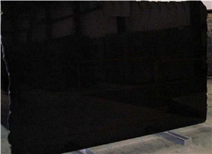 Absolute Black Granite Slabs, India Black Granite