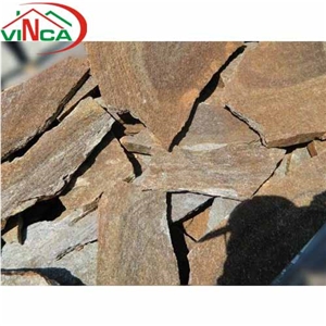Maron Rustic Gneiss Flagstone Tiles