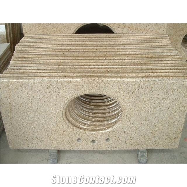 Rust Stone Shijing Granite Vanities