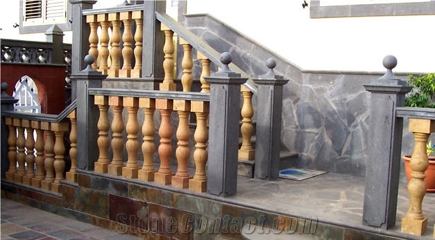 Yellow Sandstone Balustrade, Railings