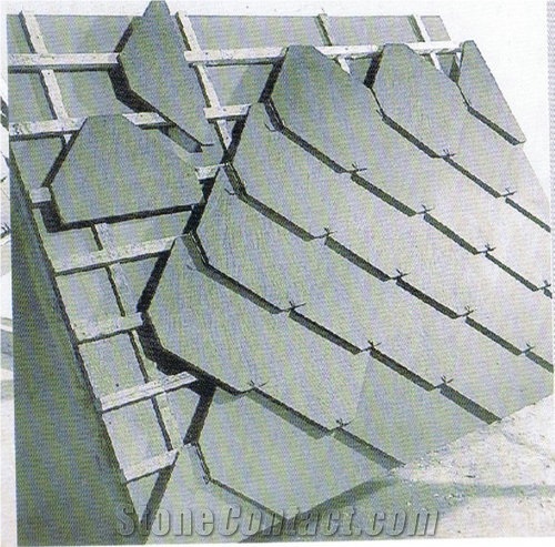 Cyan Slate Roof Tile