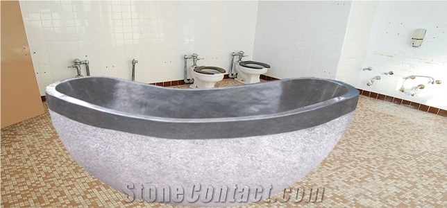 Blue Limestone Bathtub