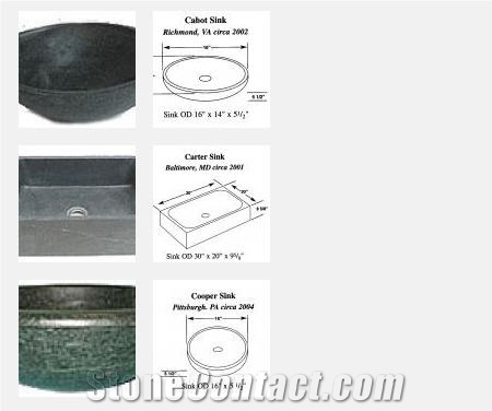 Black Soap Stone Sinks