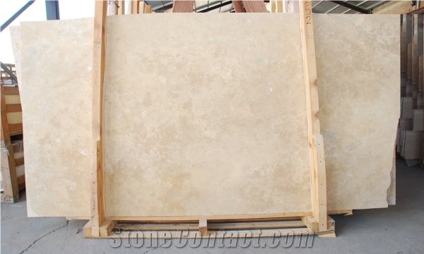 Classic Light Travertine Cross Cut Slab