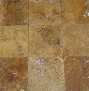 Gold Yellow Travertine Tile