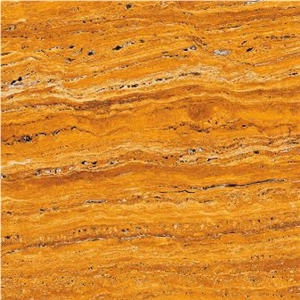 Lemon Yellow Travertine Vein Cut Tile