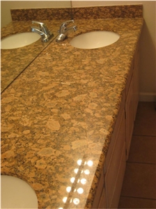 Giallo Fiorito Granite Vanity Top