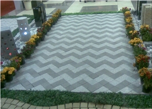 Paving, Grey Granite Cobble, Pavers