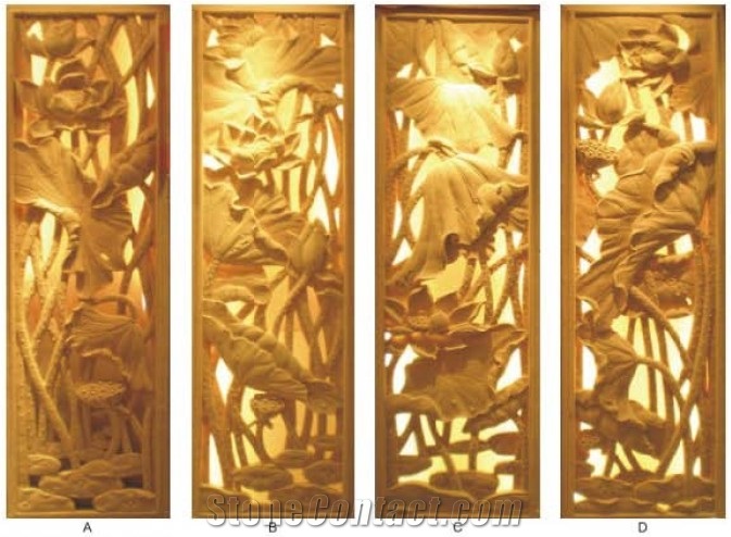China Yellow Sandstone Embossment, Relief