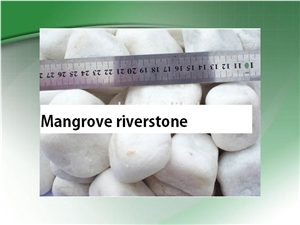 Gardern Pebbles and Stones, White Marble Pebbles