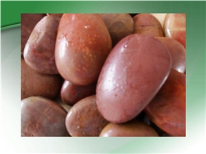 Polished River Rock, Pebble Red Marble Pebble, Gravel Polished River Rock, Pebble Red Marble Pebble, Gravel