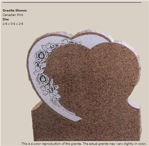 Monuments, Tombstones, Canadian (Laurentian ) Pink Granite