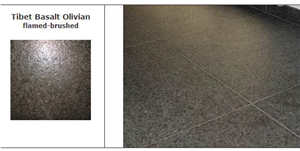 Tibet Olivian Basalt Tile,China Black Basalt