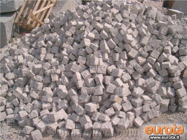 Grey Granite Cubestone, Cobble Stone