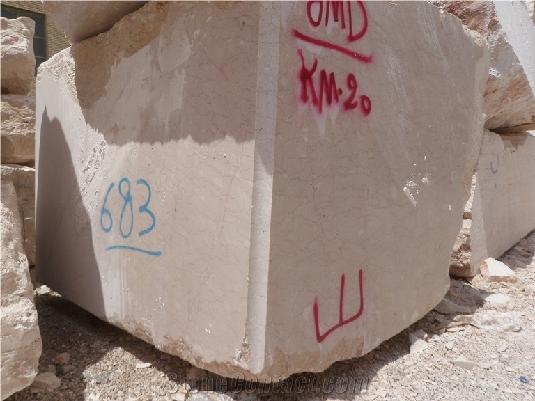 Iran Beige Marble Blocks