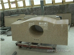China Granite G682 Rusty Yellow Vanities, Bath to