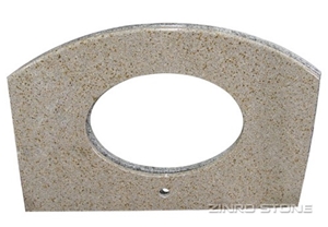 China Granite G682 Rusty Yellow Vanities, Bath to