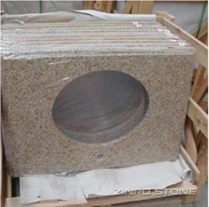 China Granite G682 Rusty Yellow Vanities, Bath to