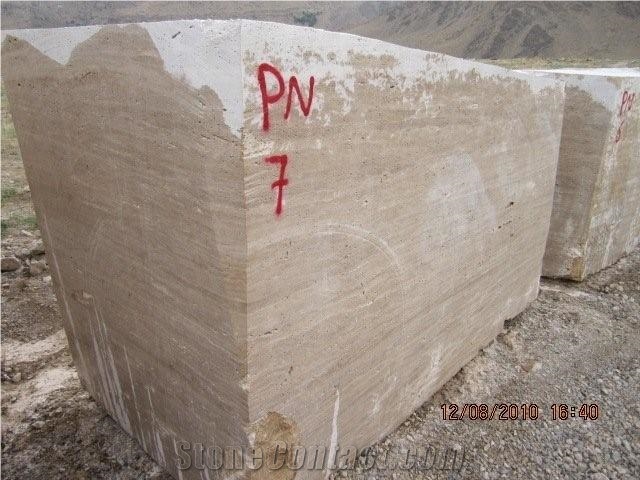 Iran Brown Travertine Block