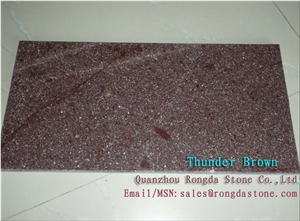Thunder Brown, Brown Porphyry, Purple Porphyry Slabs & Tiles